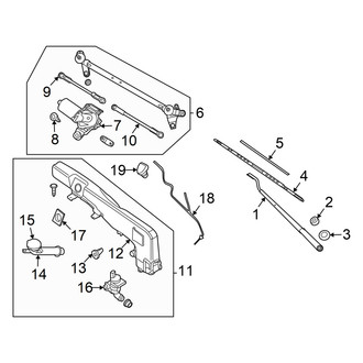 Nissan OE - Windshield - Wiper & Washer Components