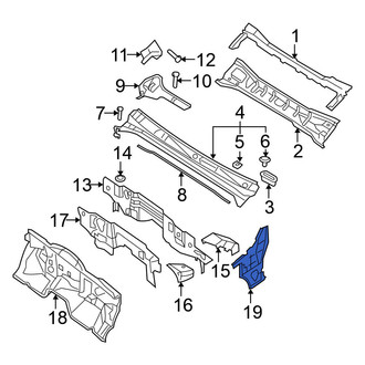 Nissan OE - Right Cowl Side Panel