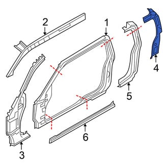 Nissan OE - Left Inner Body B-Pillar