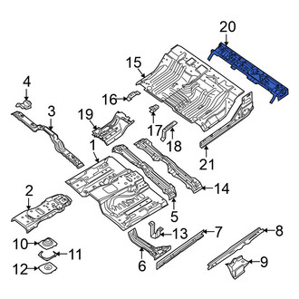 Nissan OE - Front Right Floor Pan Crossmember