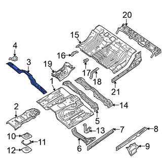 Nissan OE - Front Floor Pan Crossmember