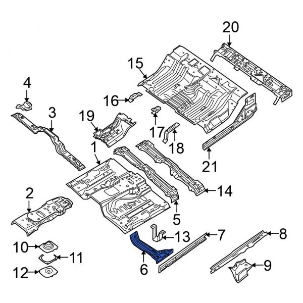 Floor Pan Crossmember