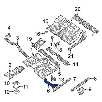 Nissan OE - Center Right Floor Pan Crossmember