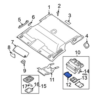 Nissan OE - Right Map Light Lens