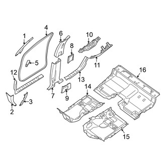 Nissan OE - Cab - Interior Trim (Body Side Trim), (King Cab)