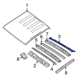 Nissan OE - Rear Roof Header Panel