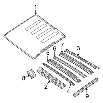 Nissan OE - Cab - Roof & Components (W/O Sunroof), (PRO-4X / S / SL / SV Crew Cab)
