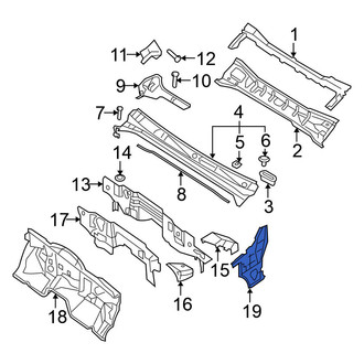 Nissan OE - Left Cowl Side Panel