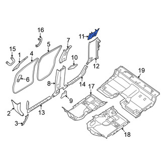 Nissan OE - Left Upper Body C-Pillar Trim Panel