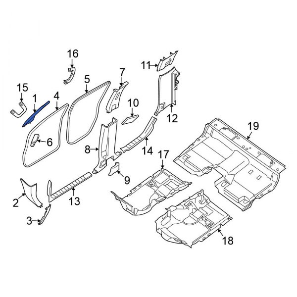 Body A-Pillar Trim Panel