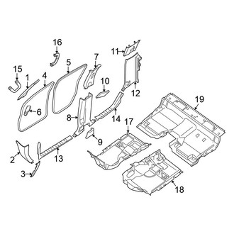 Nissan OE - Cab - Interior Trim (W/O Sunroof, Body Side Trim), (Crew Cab 2.5L / 4.0L)