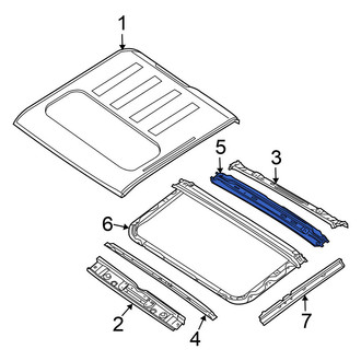 Nissan OE - Rear Roof Bow