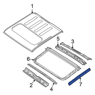Nissan OE - Left Roof Side Rail