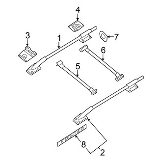 Nissan OE - Cab - Luggage Carrier (With Sunroof), (PRO-4X / S / SL / SV Crew Cab)