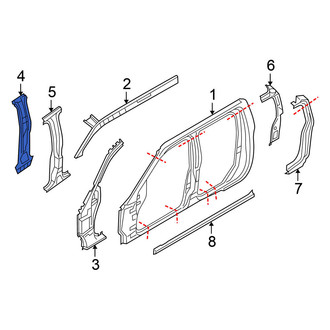 Nissan OE - Left Inner Body B-Pillar