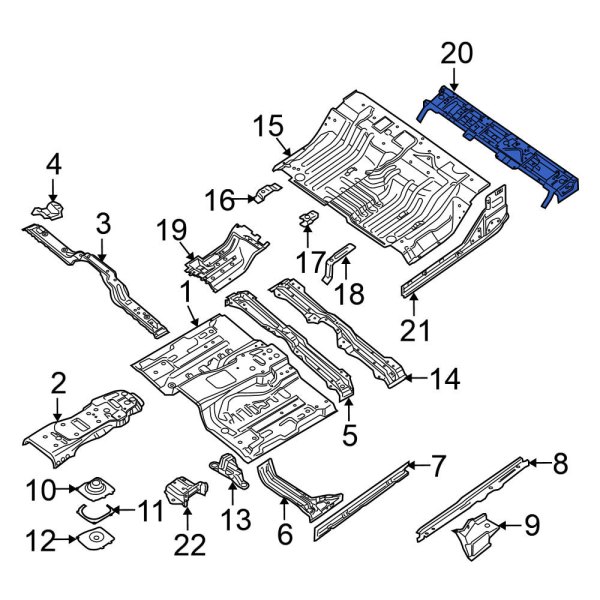 Floor Pan Crossmember