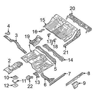 Nissan OE - Cab - Floor (With Sunroof), (Crew Cab)