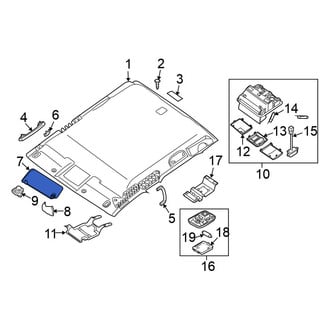 Nissan OE - Left Sun Visor