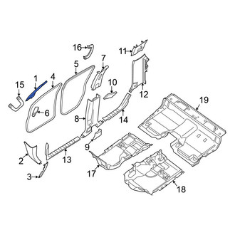 Nissan OE - Left Body A-Pillar Trim Panel