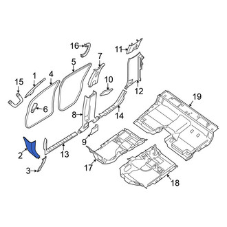 Nissan OE - Right Kick Panel Trim