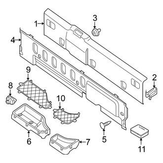 Nissan OE - Cab - Interior Trim (With Sunroof, Back Panel Trim), (PRO-4X / S / SL / SV Crew Cab)