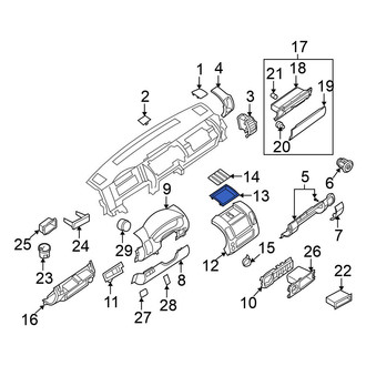 Nissan OE - Instrument Panel Storage Compartment