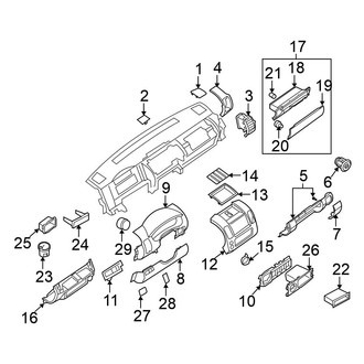 Nissan OE - Instrument Panel Components