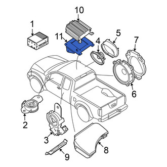 Nissan OE - Radio Amplifier Bracket