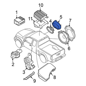 Nissan OE - Center Left Radio Speaker Bracket