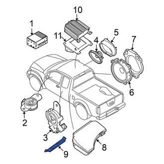Nissan OE - Front Right Radio Speaker Bracket