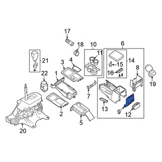 Nissan OE - Center Rear Console Trim Panel