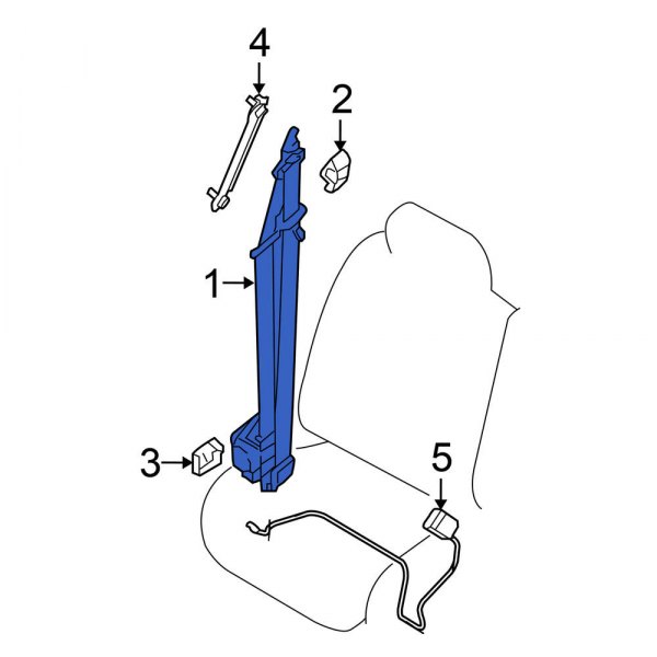 Seat Belt Lap and Shoulder Belt