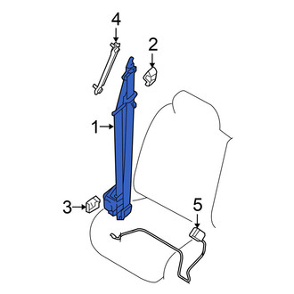 Nissan OE - Front Right Seat Belt Lap and Shoulder Belt
