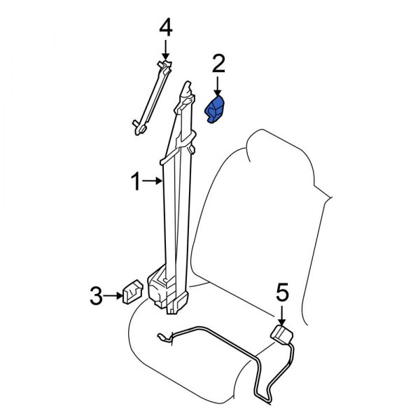 Seat Belt Anchor Plate Cover