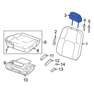 Nissan OE - Front Right Headrest