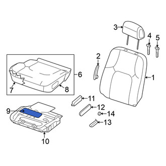 Nissan OE - Front Left Seat Heater Pad