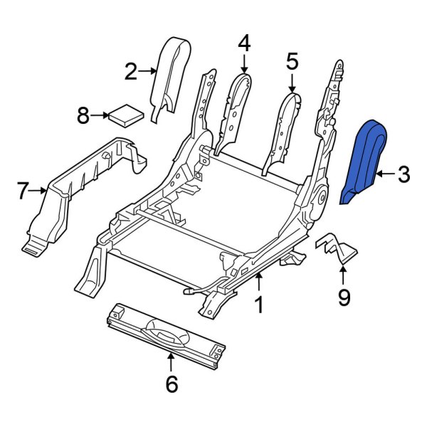 Seat Back Recliner Adjustment Mechanism Cover