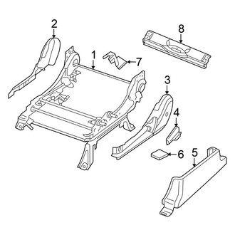Nissan OE - Seats & Tracks - Tracks & Components (Driver Side, W/O Power)