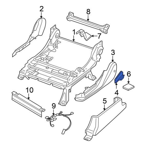 Seat Back Recliner Adjustment Handle