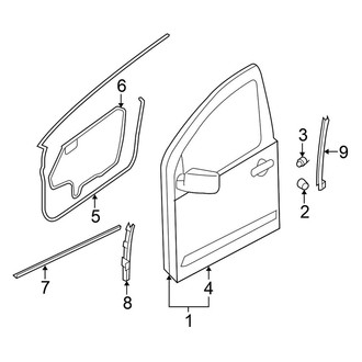 Nissan OE - Front Door - Door & Components