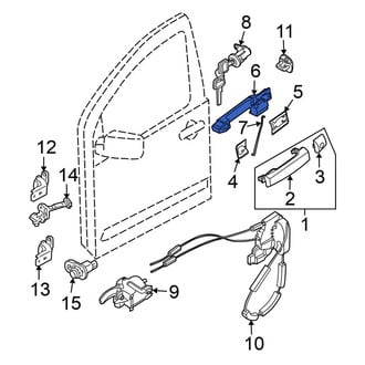 Nissan OE - Front Left Exterior Door Handle Base