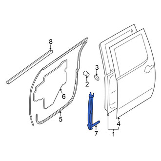 Nissan OE - Rear Right Window Regulator Guide