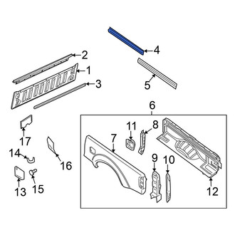 Nissan OE - Rear Truck Bed Side Rail