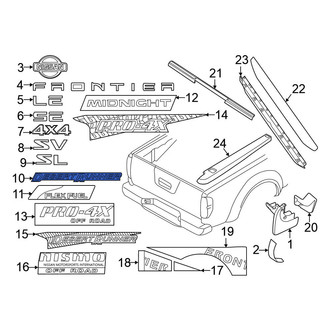 Nissan OE - Rear Tailgate Emblem