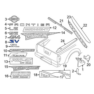 Nissan OE - Rear Tailgate Emblem