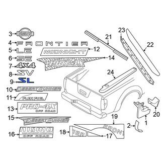 Nissan OE - Rear Tailgate Emblem
