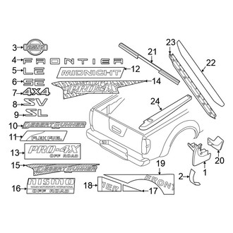 Nissan OE - Pick Up Box - Exterior Trim