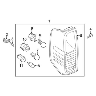 Nissan OE - Rear Left Tail Light Assembly
