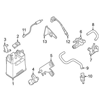 Nissan OE - Emission System - Emission Components (2.5L)