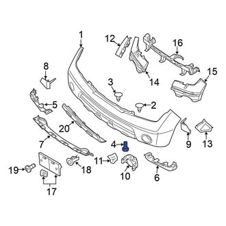 Nissan OE - Radiator Support Splash Shield Screw